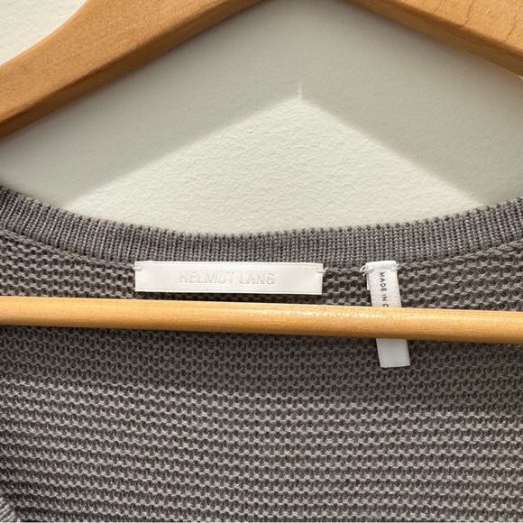 Helmut Lang Lightweight Scoop Neck High Low Sweater taupe grey
Size S - Picture 6 of 10